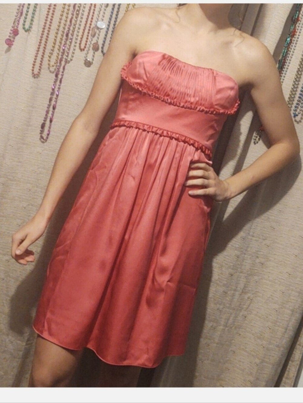 BCBG Maxazria Coral Cocktail Mini Dress 4